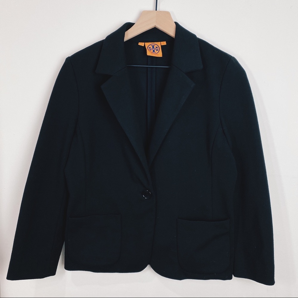 Tory Burch Black Stretch Blazer